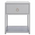 Safavieh Yudi 1 Drawer 1 Shelf Nightstand, Grey NST9201D